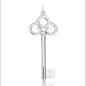 Tiffany & Co. Fleur De Lis key necklace